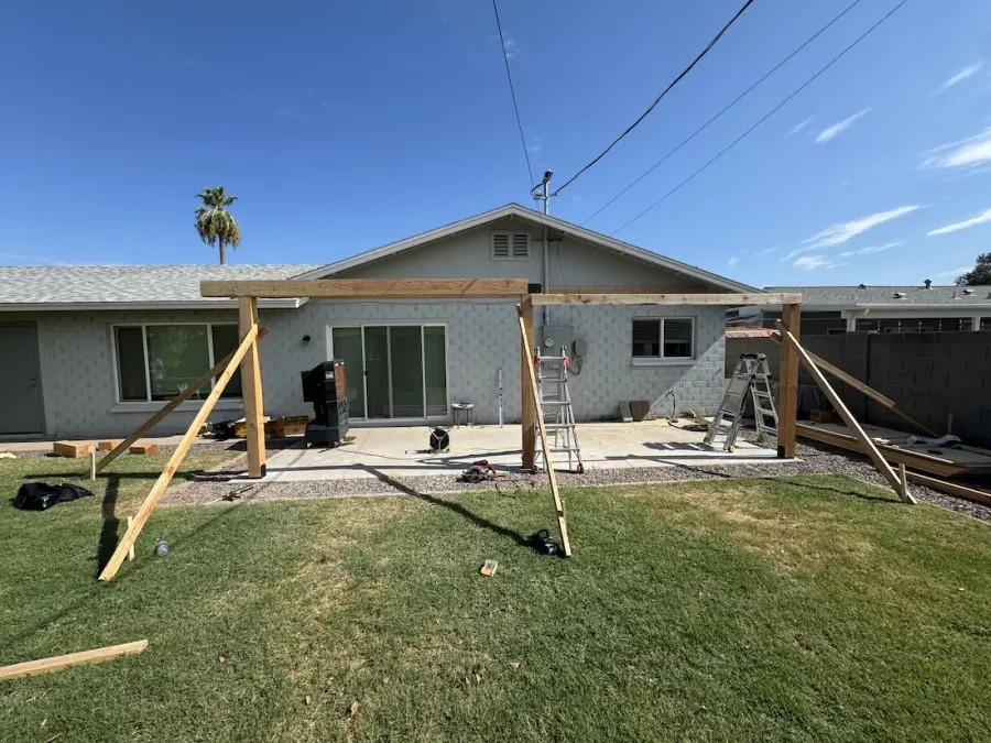 Residential driveway installation in Mesa, AZ